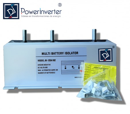 AISLADOR DE BATERIAS / PUENTE DE DIODO 90A/ 9-50VDC (2 BATERIAS)
